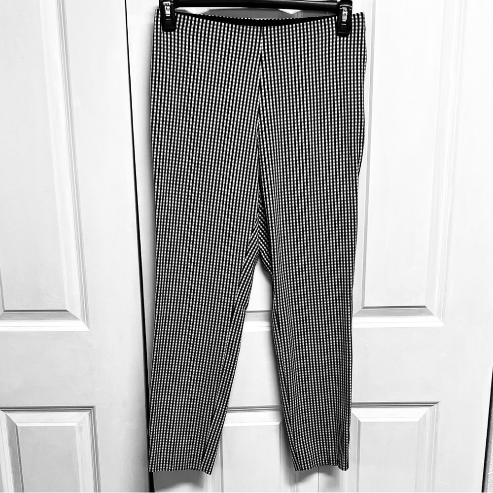 a new day Black and White Micro-Check Chinos Size 8